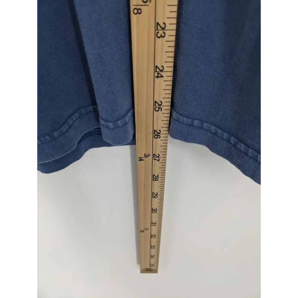 American Eagle Shirt Mens Small Blue Long Sleeve Super Soft Logo Graphic Y2K 90s